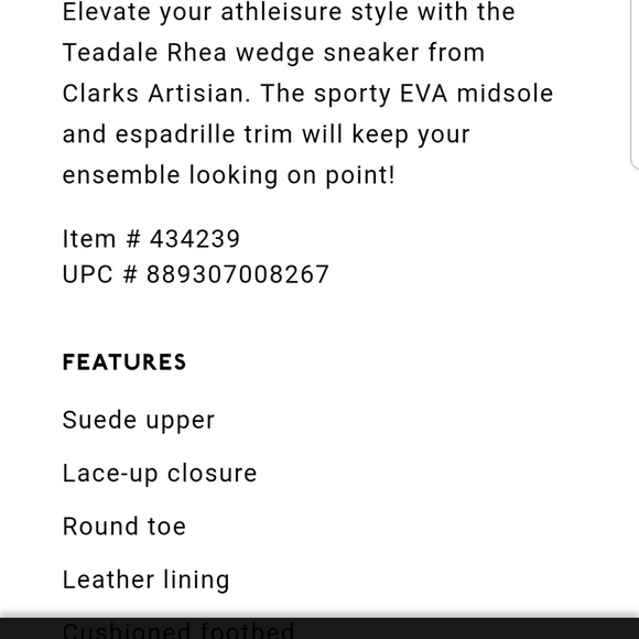 clarks artisan teadale rhea wedge oxford